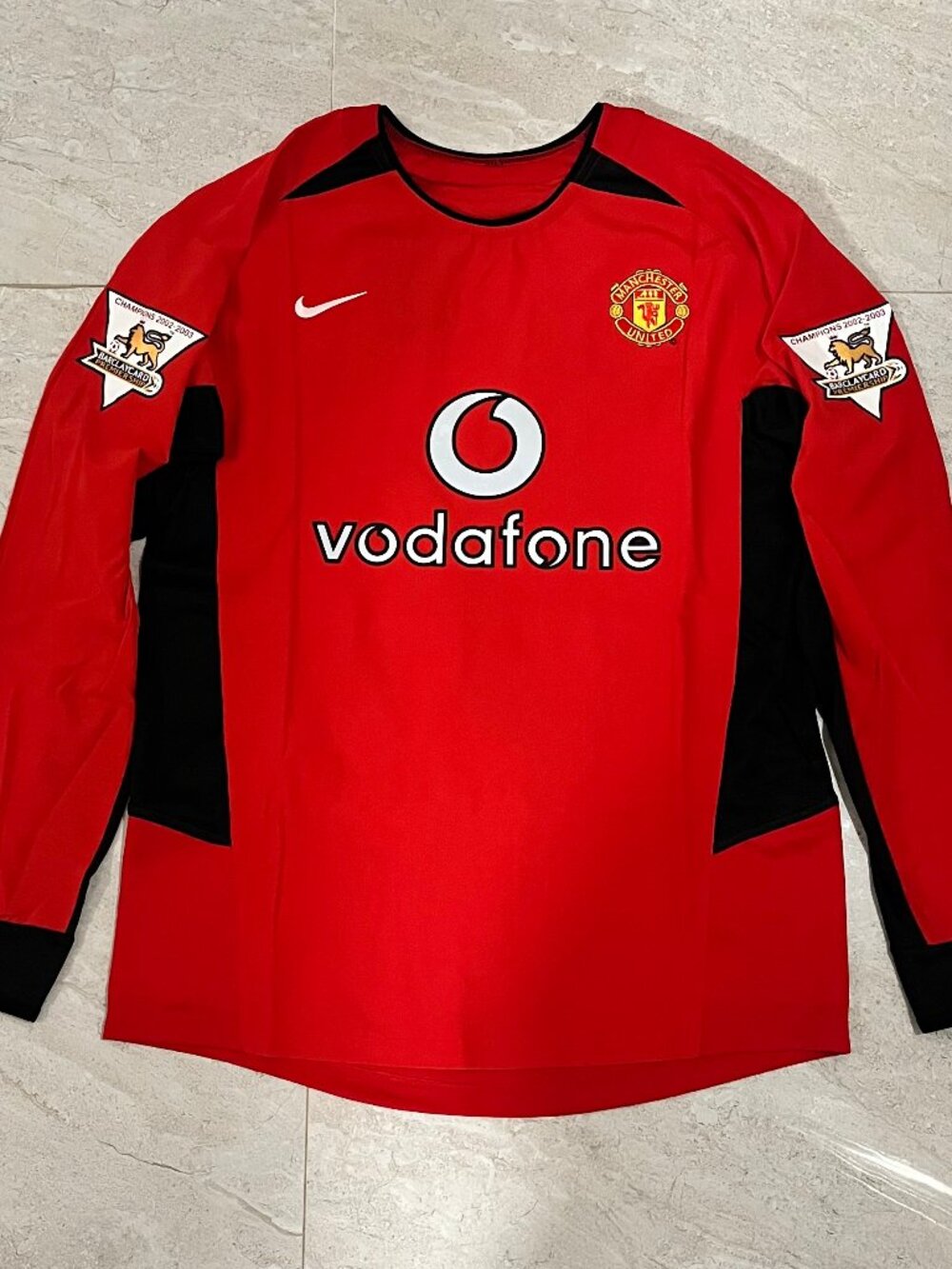 Manchester United 02/04 Home Long Sleeve - Ronaldo #7 US SIZE MEDIUM
